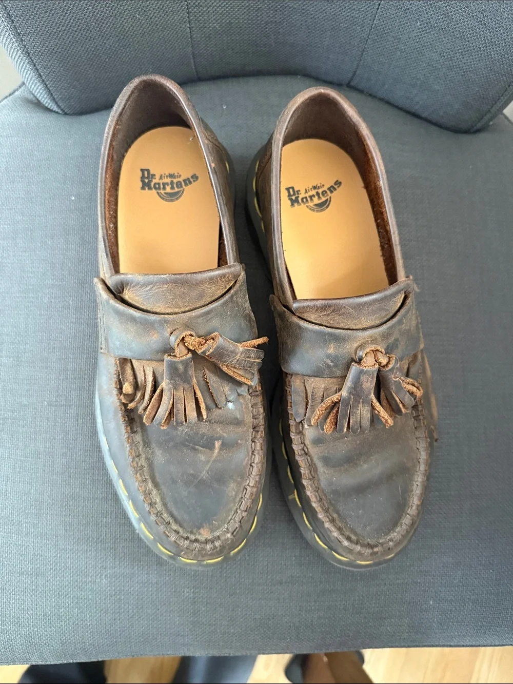 Dr. Martens Brown Leather Tassel Loafers